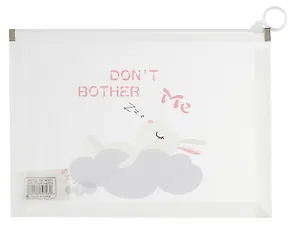 Папка на молнии А5 с расширением "Lazy animals", ассорти