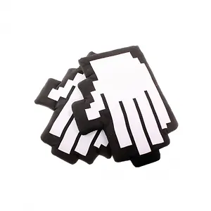 Варежки-прихватки "Пиксель" белые (NG5304)