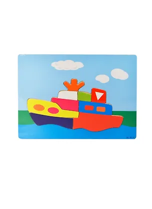 Кораблик (DE12) (развивающая деревянная игра) 2393669