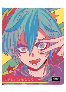 Скетчбук 205*246 64л "STAR BOY"  120г/м2, тв.обложка