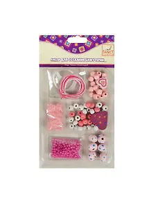 Набор для бижутерии, ACTION! Fancy, БИЖУ-5, бусины деревянные, 5 видов, 50гр, шнур 3штуки*0,8метра, 2 дизайна