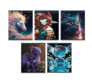 Тетрадь в клетку Listoff, "Фантастические миры", 48 листов, в ассортименте 3033037