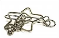 Головоломка металлическая оранжевая (002495)