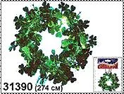 Гирлянда "Лист клевера" (31390) (2,74см) (1шт) (зелен.) (Дрофа-Медиа)