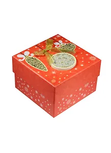 Коробка подарочная "Новогодняя гирлянда"