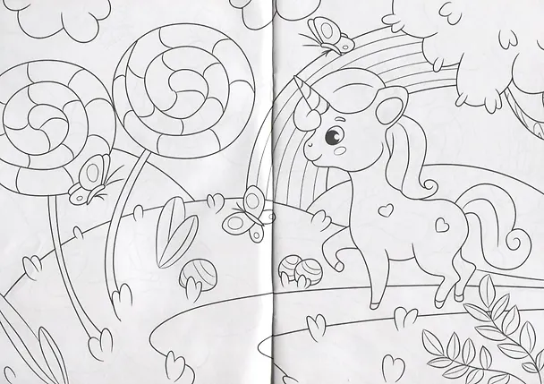Книга РАСКРАСКА А5 эконом. ЕДИНОРОГИ () — 4