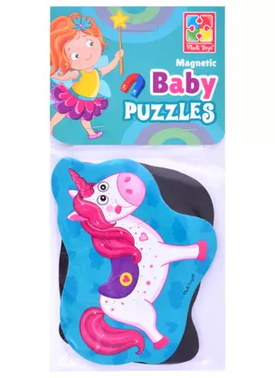 Мягкие магнитные Baby puzzle "Фея и единорог" 2 картинки, 7 эл. — 2879634 — 1