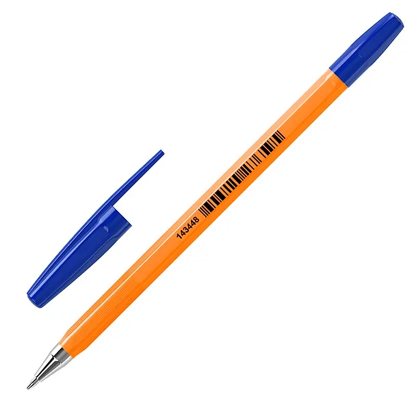 Шариковая ручка синяя 0,7 мм, M-500 Orange, Brauberg 2937279 — 4