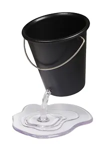 Подставка для ручек Дырявое ведро черное (003679)