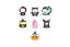 Фигурка Аниме Sanrio Family Halloween Mischief Series Blind Box (1шт) (6936785438520) (TPT11) — 3182290 — 1