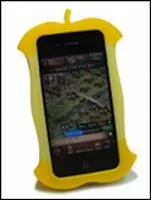 Чехол для iPhone в виде яблока желтый (002589)