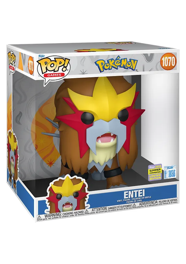 Фигурка Funko POP! Games Pokemon Entei SDCC25 (Exc) 10 (1070) (Fun78256) 3124191 — 2