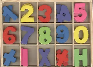 Набор Учимся считать Цифры и знаки (479366) (коробка) 2374346