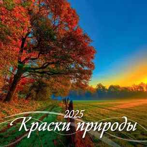 Календарь 2025г 285*285 "КРАСКИ ПРИРОДЫ" настенный, на скрепке — 3053893 — 1