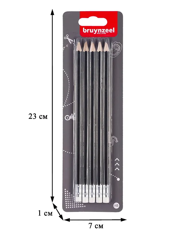 Карандаши ч/гр 05шт HB блистер 258752 — 3