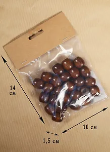 Набор для творчества Бусины цвет Орех, 16*15мм 24шт