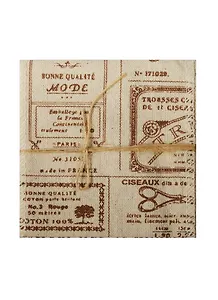 Ткань х/б , 10 см*90 см, ножницы (в пакете) (11-00530-32)