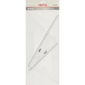 Угольники «Centro», 32 см 45°, 32 см 30°/60°, Rotring