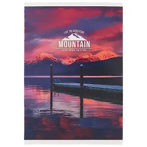 Тетрадь в клетку Academy Style, "Горы на закате", А4, 80 листов, в ассортименте