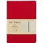 Записная книжка А6 80л "Soft Touch. Пламенный красный" иск.кожа, инт.обл., лин., тчк., нелин., ляссе, инд.уп. — 262437 — 1