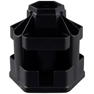 Подставка настольная "Office" черная, пластик, вращающаяся, Erich Krause