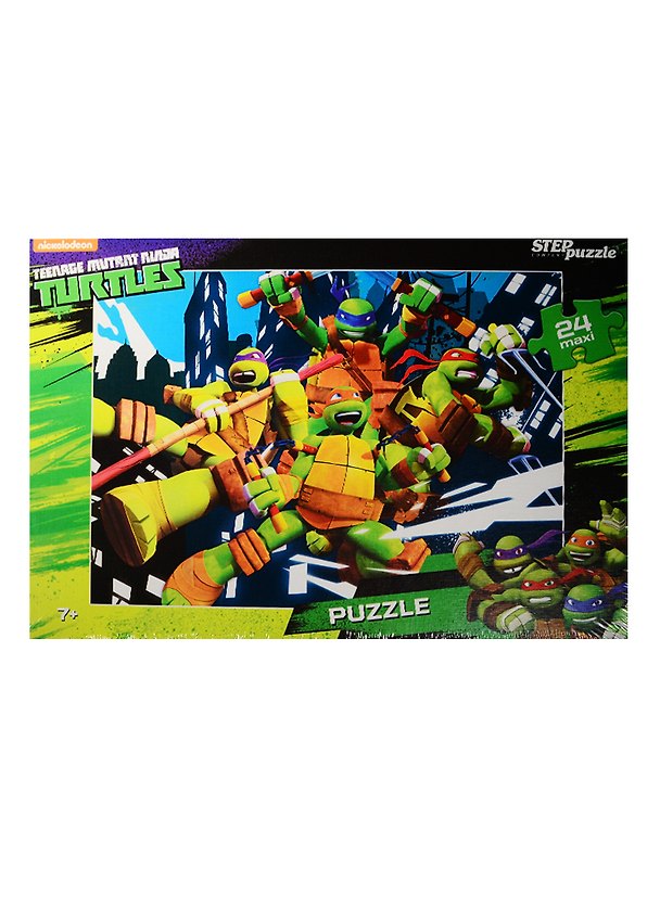 Пазл Черепашки Ниндзя maxi Step puzzle 24эл. 50x34,5см 90024 2511241 — 1