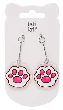 Сережки Лапки котика (акрил) (12-00626-EA10) (Lafilaf) 3061493