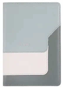 Ежедневник недат. А5 160л "Лайка" белый, кожзам, тв.переплет, обл.поролон, тиснение фольгой,  офсет, ляссе