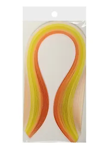 Бумага для квиллинга в пакете с подложкой (3mm) (120 листов) (52cm) оттенки оранжевого (11-239