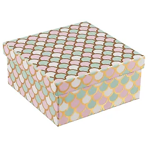Подарочная коробка «Pastel fish-scale» средняя
