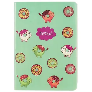 Тетрадь в клетку AnAn, "Кошки-пончики", 40 листов 244995