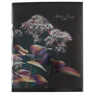 Тетрадь в клетку Unnika, "Мерцающие лепестки", 48 листов, в ассортименте