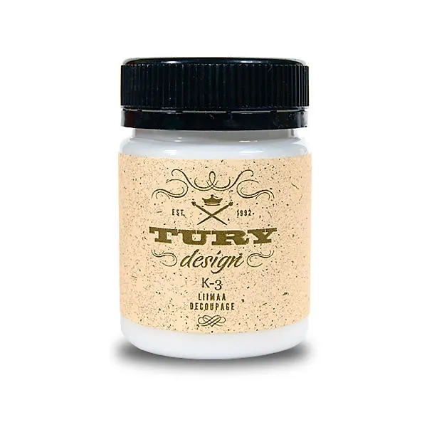 Клей для декупажа на водной основе TURY Design K-3 (00130) (50г) (банка) (TURY Valo) 2550505 — 1
