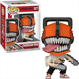 Фигурка Funko POP! Animation Chainsaw Man Chainsaw Man w/(Bloody) Chase (1677) (Fun80324)