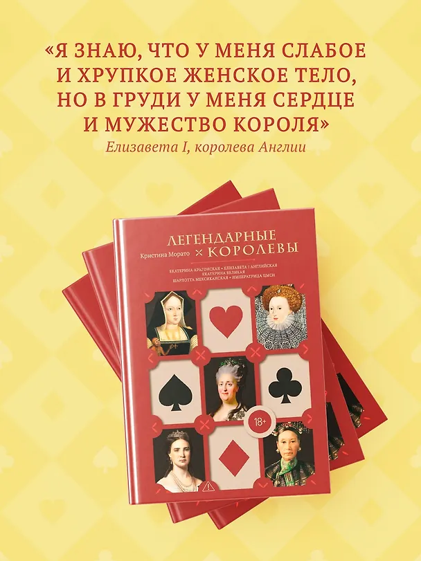 Книга Легендарные королевы. Екатерина Арагонская, Елизавета I Английская, Екатерина Великая, Шарлотта Мексиканская, императрица Цыси (Кристина Морато) — 7