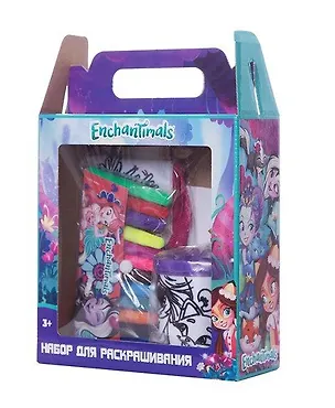 Centrum, Набор для раскрашивания Enchantimals (сумочка, фломастеры 12 цветов, подставка) 343190