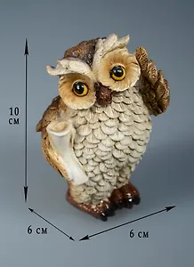 Фигурка Сова-ученый (4в.) (6х6х10) (7212)