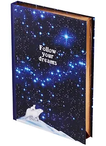 Блокнот Follow your dreams (золотой обрез)