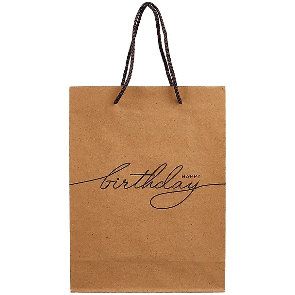 Пакет А5 "Happy birthday" крафт, нейтр. 261328 — 2