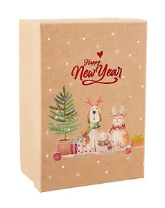 Коробка подарочная "Зверушки" 18*12*7, НГ, картон