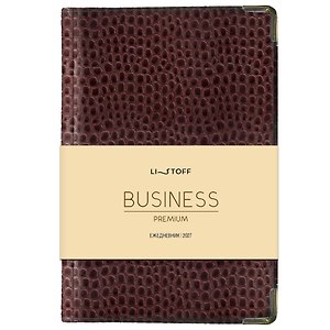 Ежедневник дат. 2027г. А5 176л "BUSINESS PREMIUM. Lizard" бордовый, иск.кожа, обл.поролон, мет.уголки, тонир.блок, зол.торец, 2 ляссе