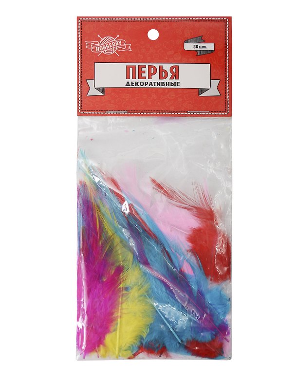 Перья для декорирования. пушистые. 30 штук. -Китай: ТХ-9053 442711 404304 — 1