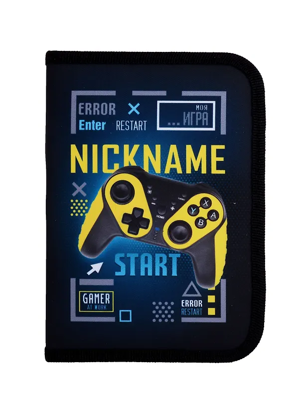 Пенал 1отд. "Start game" 20*14, с 2-мя откид. планками 2990172 — 2