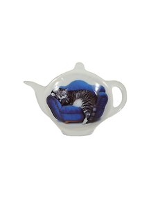 Подставка-блюдце под чайные пакетики Кот (TB-Cat) (фарфор) Gift'n'Home