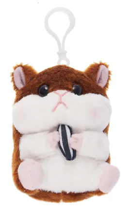 Брелок Хомячок с семечкой (текстиль) (8см) (12-1310-202405-T5) Bookvalno 3046012