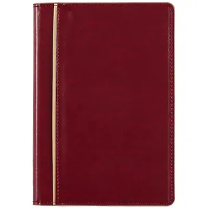 Ежедневник недат. А5 160л "Сариф" бордовый, кожзам, тв.переплет, карман для моб.тлф, тонир.блок, ляссе 2943825