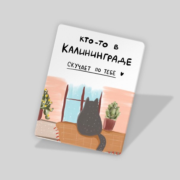 Магнит Кот в Калининграде (МVS-01387) 3104035 — 1