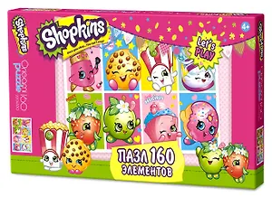 Пазл «Shopkins Праздник в Шопвилле» 160 элементов