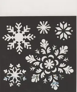 Трафарет для творчества "Снежинки"