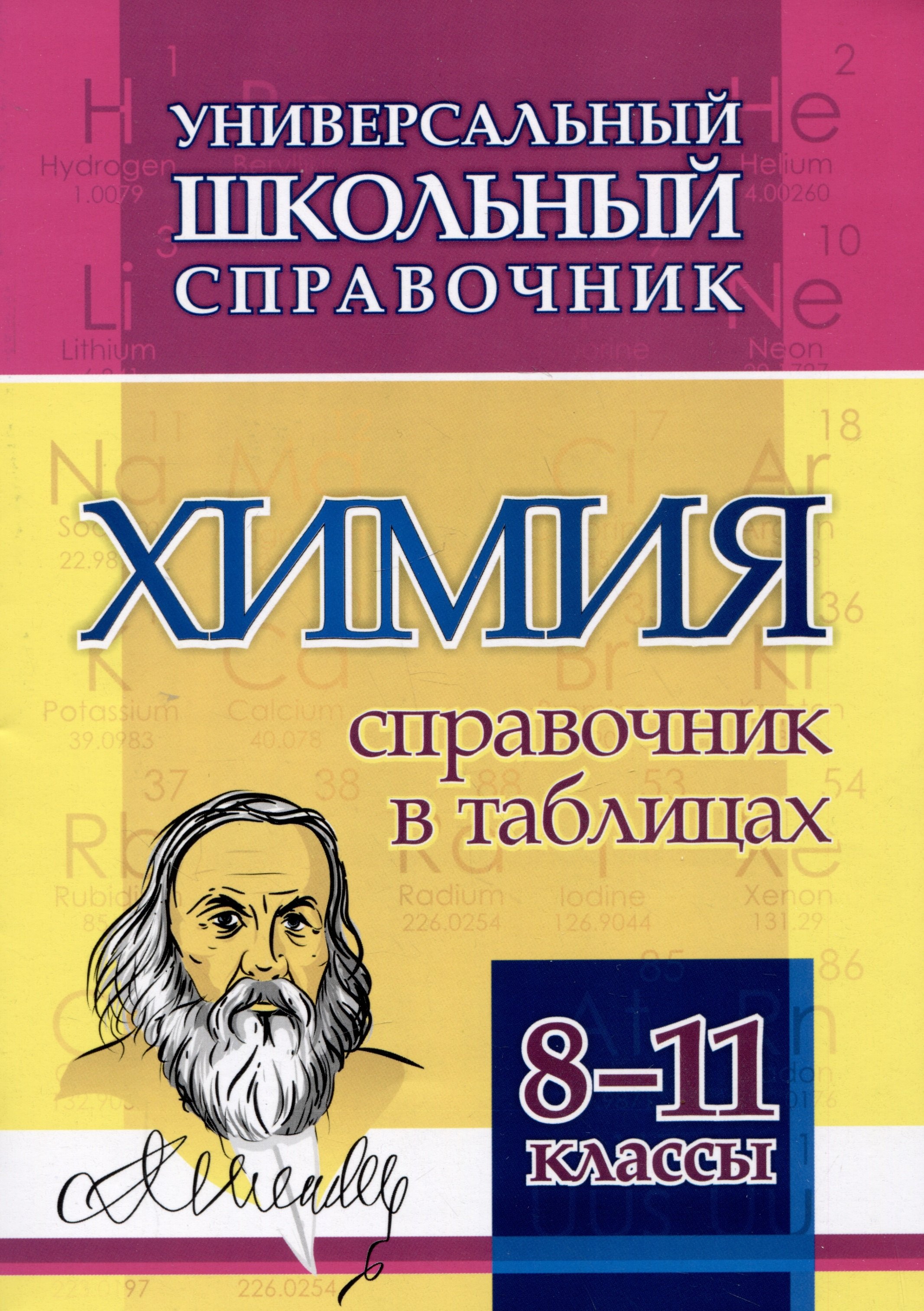 

Универсальный школьный справочник. Химия. 8-11 классы: Справочник в таблицах